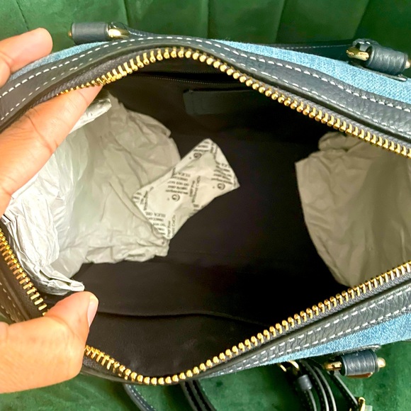 Coach Blue and Black Handbag - Picture 11 of 11